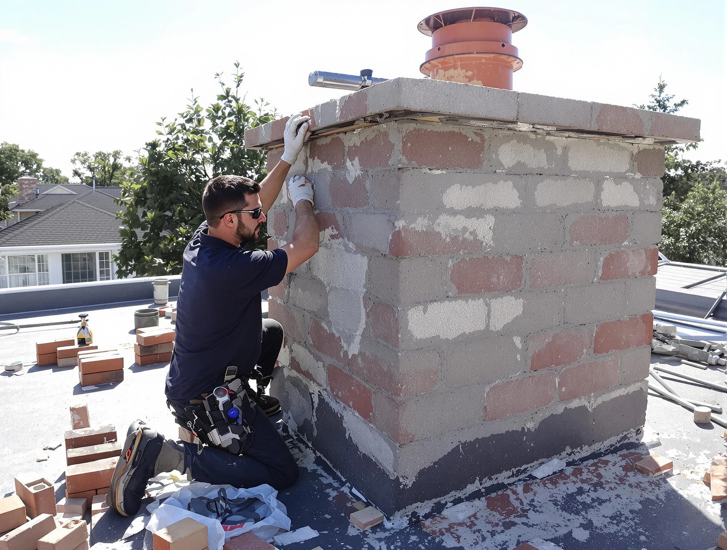 Advanced chimney repair process by South Strabane Chimney Sweep in South Strabane, PA