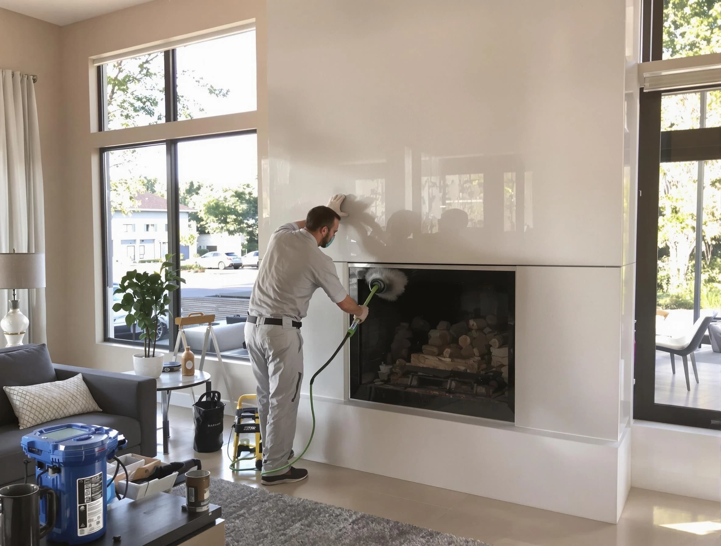 South Strabane Chimney Sweep performing thorough soot removal in South Strabane, PA