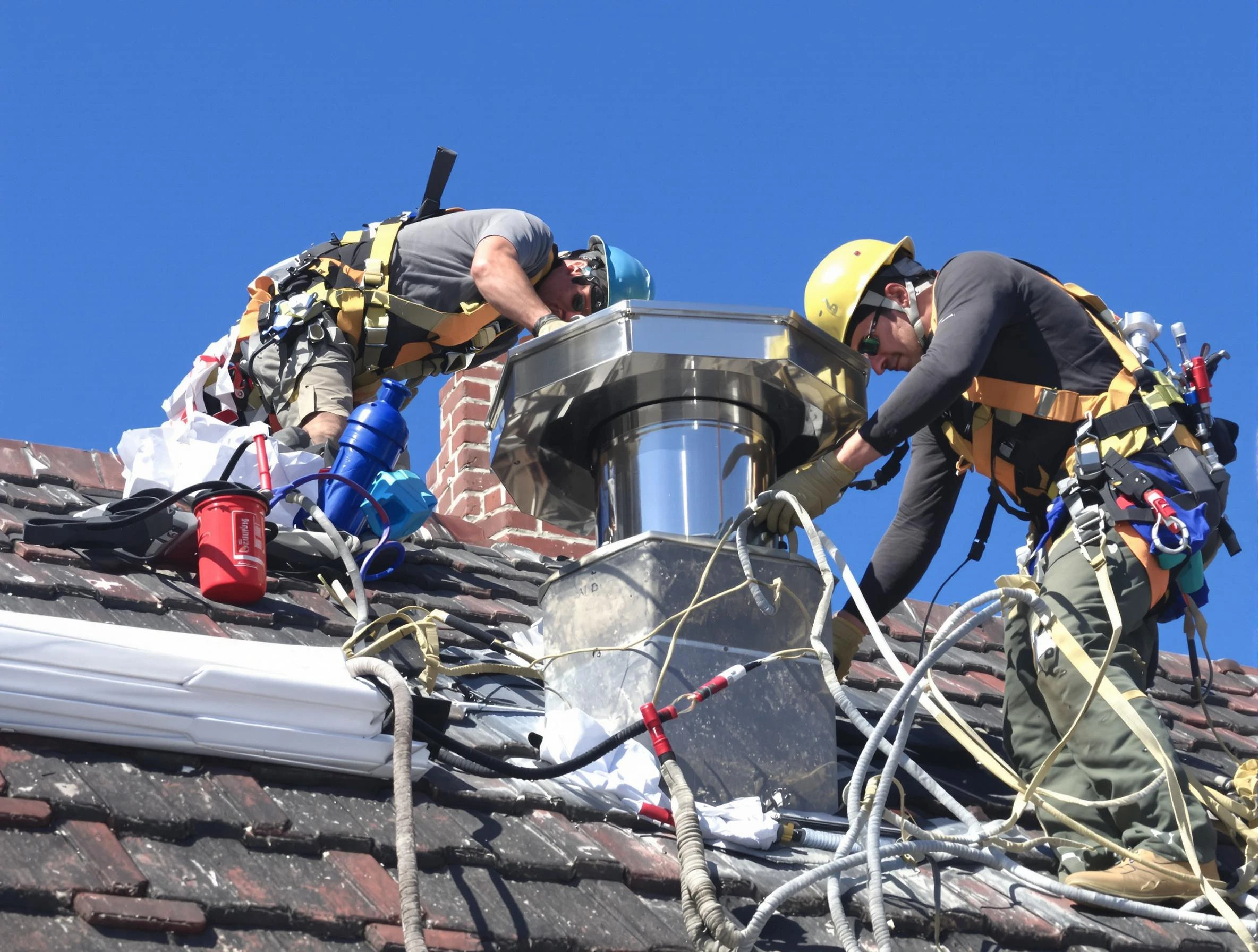 Protective chimney cap installed by South Strabane Chimney Sweep in South Strabane, PA