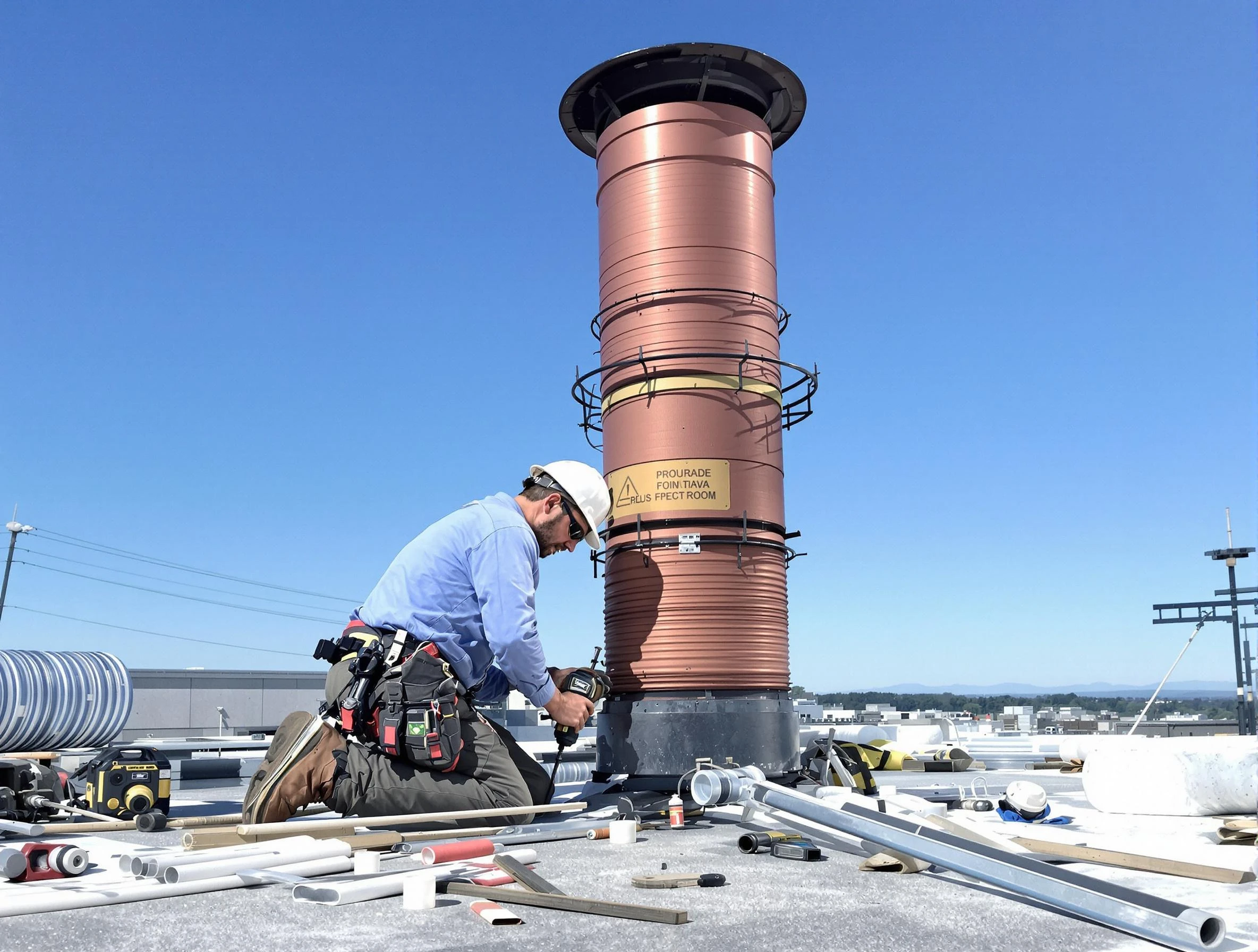 Installed chimney liner by South Strabane Chimney Sweep in South Strabane, PA