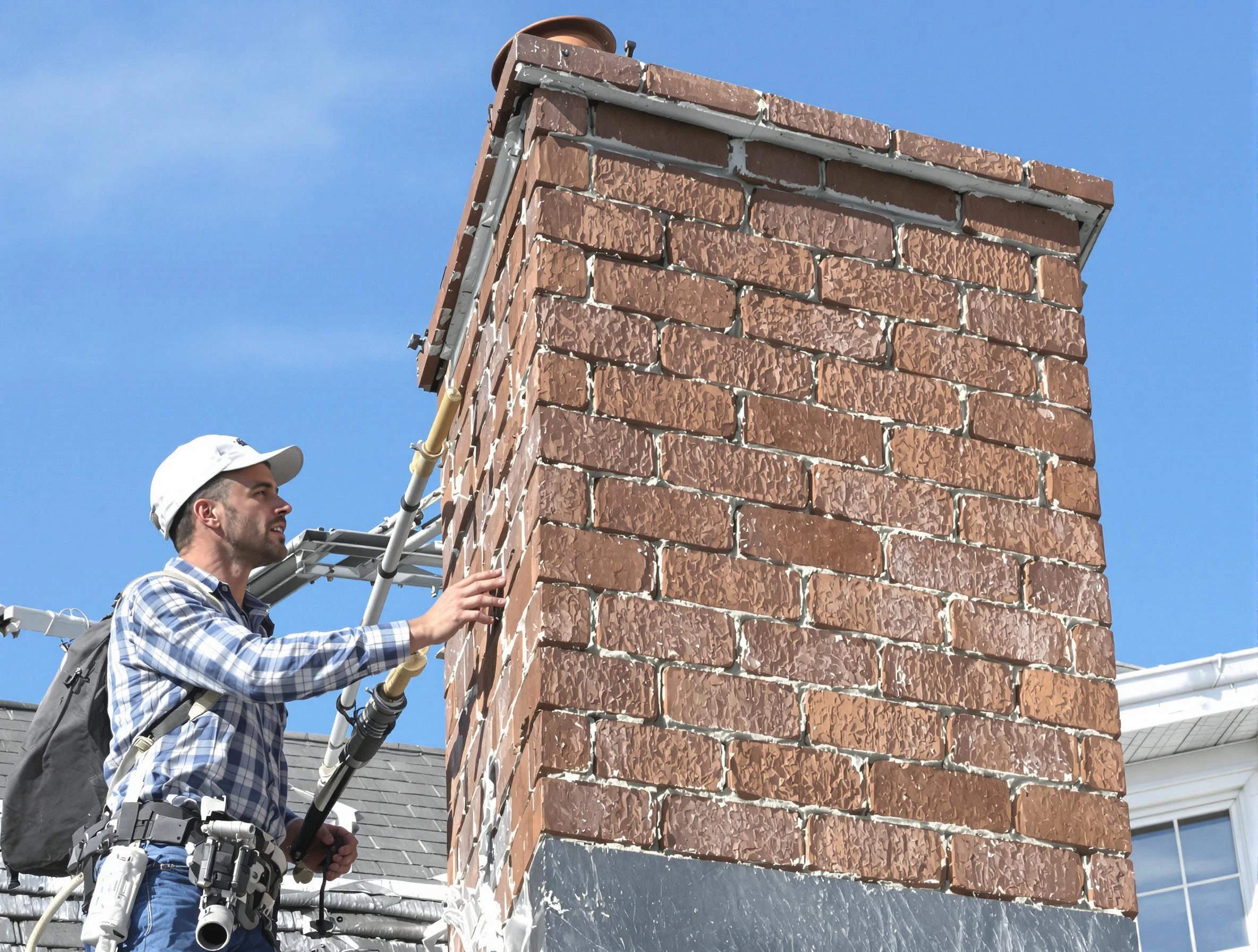 Brickwork for a chimney rebuild by South Strabane Chimney Sweep in South Strabane, PA